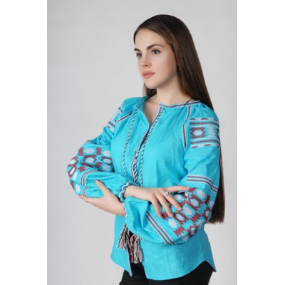 Boho Style Ukrainian Embroidered Folk Blouse 22